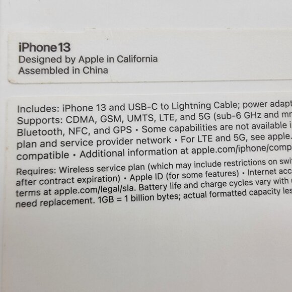 Apple iPhone 13 PINK Empty Box ONLY - No Phone,‎ No Accessories Original - Picture 3 of 3